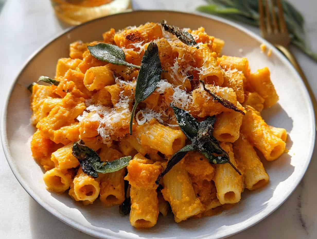 Butternut Squash Pasta with Crispy Sage Recipe