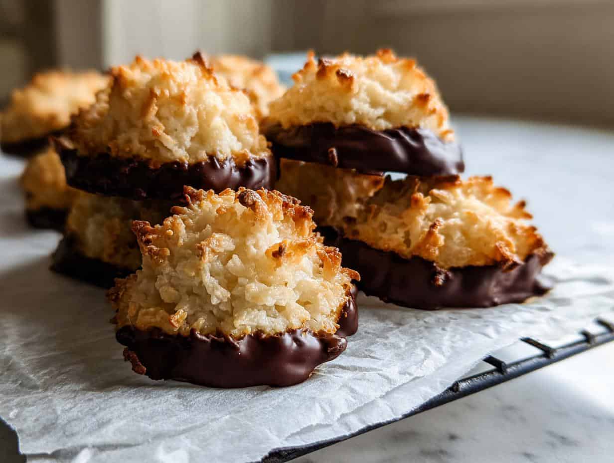 Irresistible CHEWY GLUTEN-FREE COCONUT MACAROONS in 30 Mins