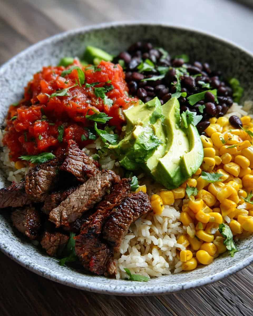 Cilantro Lime Steak Bowls - detail 1