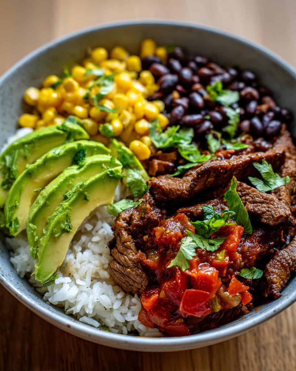 Cilantro Lime Steak Bowls - detail 2