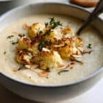 Creamy Roasted Cauliflower Soup