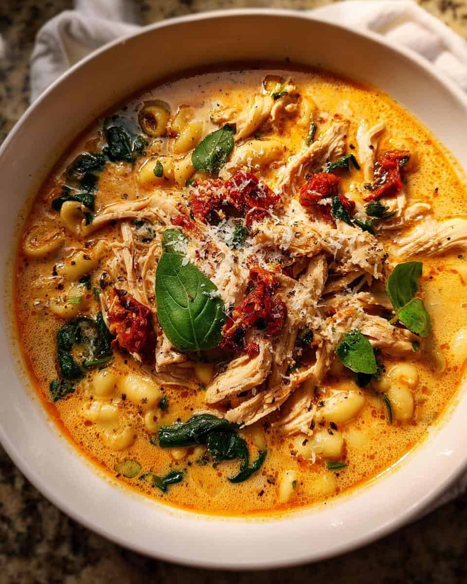 Creamy Sun-Dried Tomato Chicken Soup Recipe - detail 1