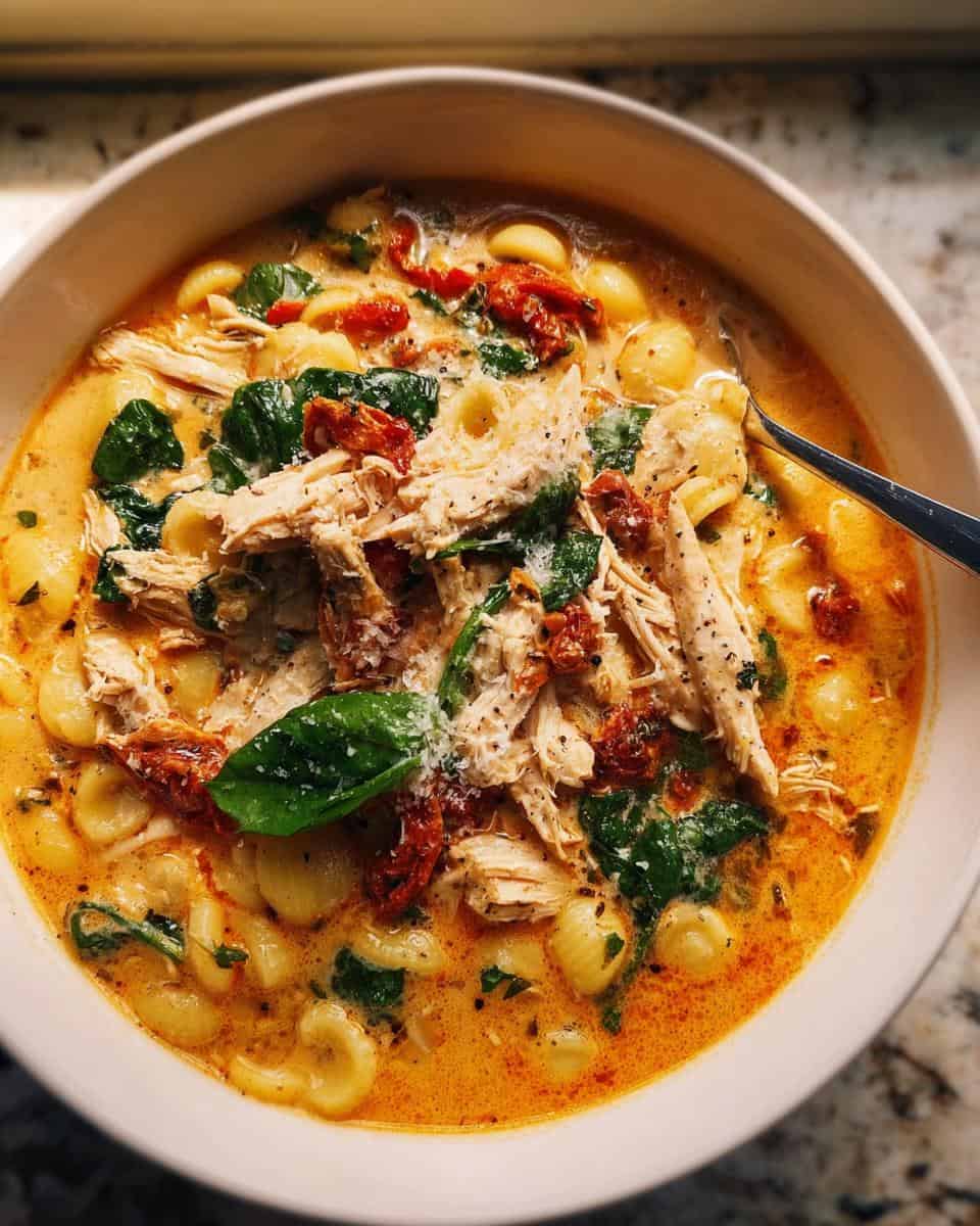 Creamy Sun-Dried Tomato Chicken Soup Recipe - detail 2