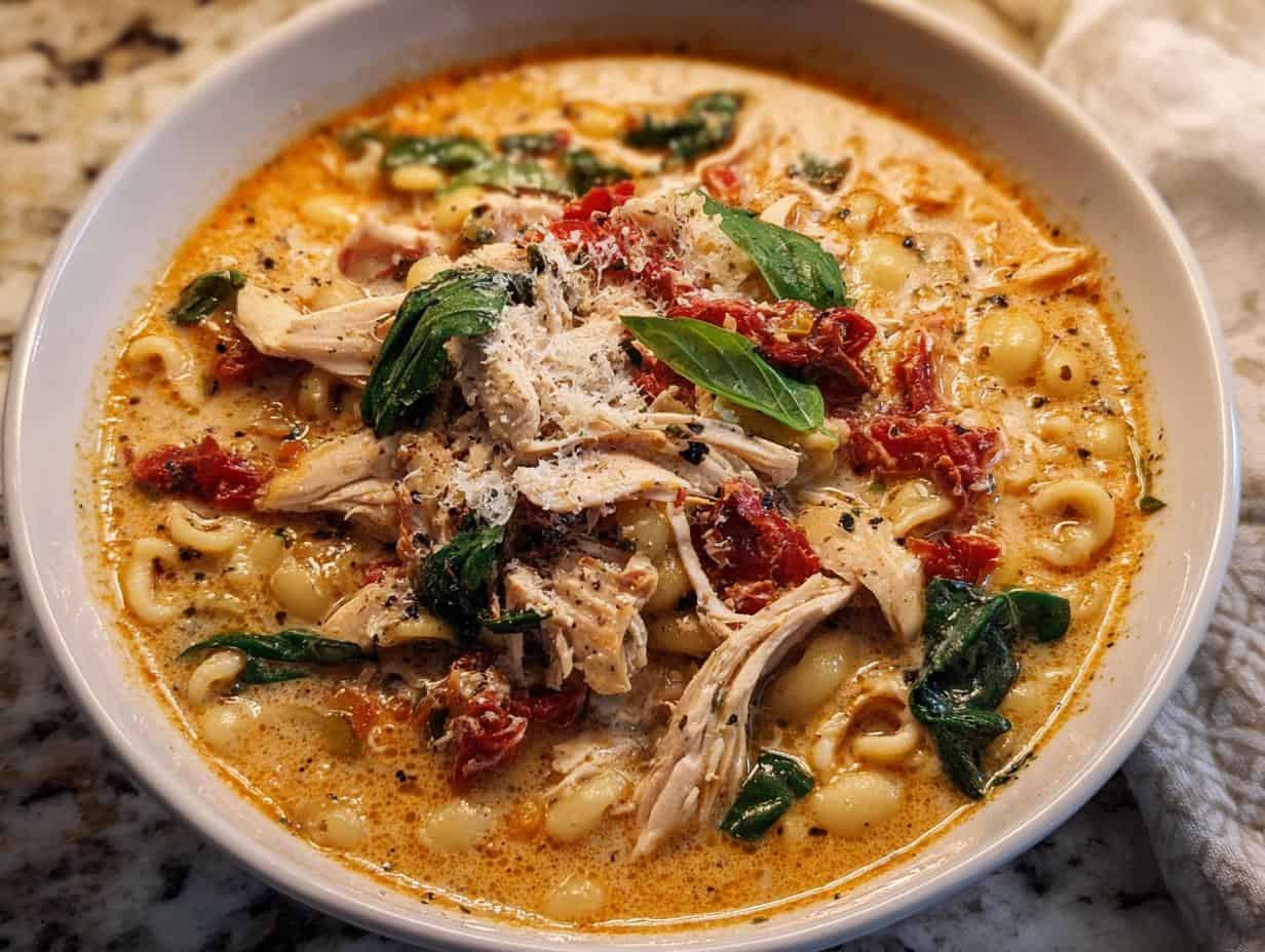 Creamy Sun-Dried Tomato Chicken Soup Recipe: Unbeatable