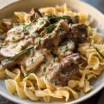 Easy Beef Stroganoff Recipe with Sour Cream