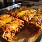 Easy Cheesy Ground Beef Enchiladas