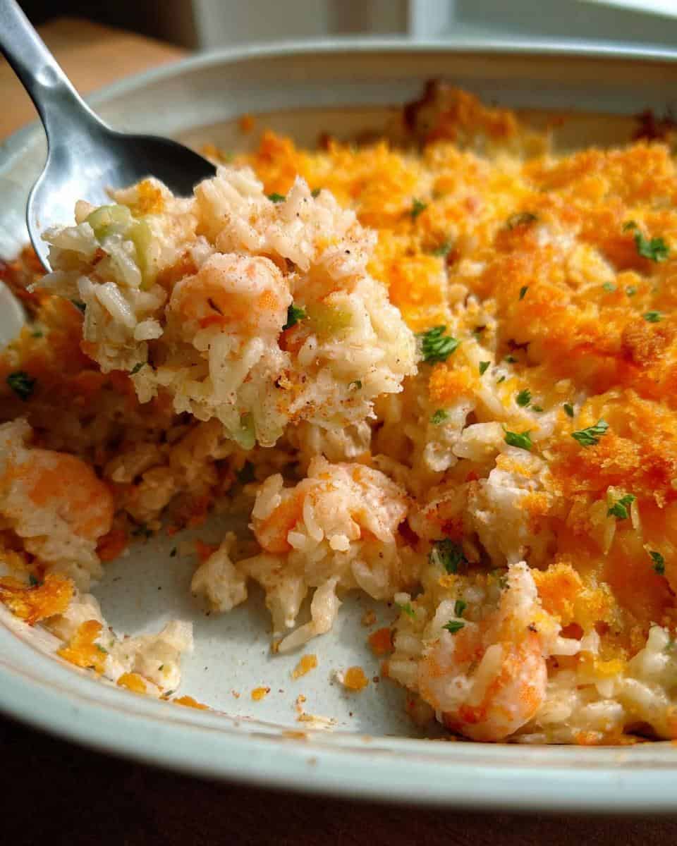 Easy Shrimp Casserole with Rice and Cheese - detail 3