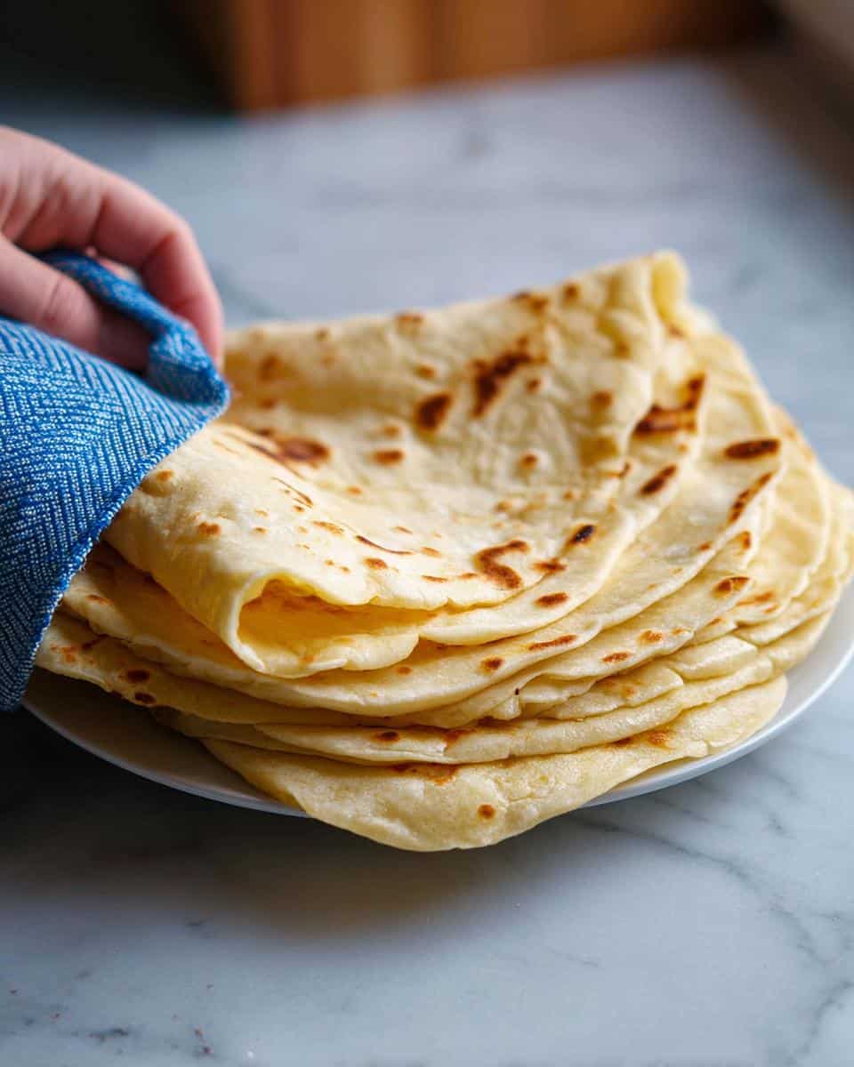 Easy homemade soft flour tortillas recipe from scratch - detail 3
