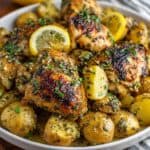 Garlic Parmesan Crockpot Chicken and Potatoes