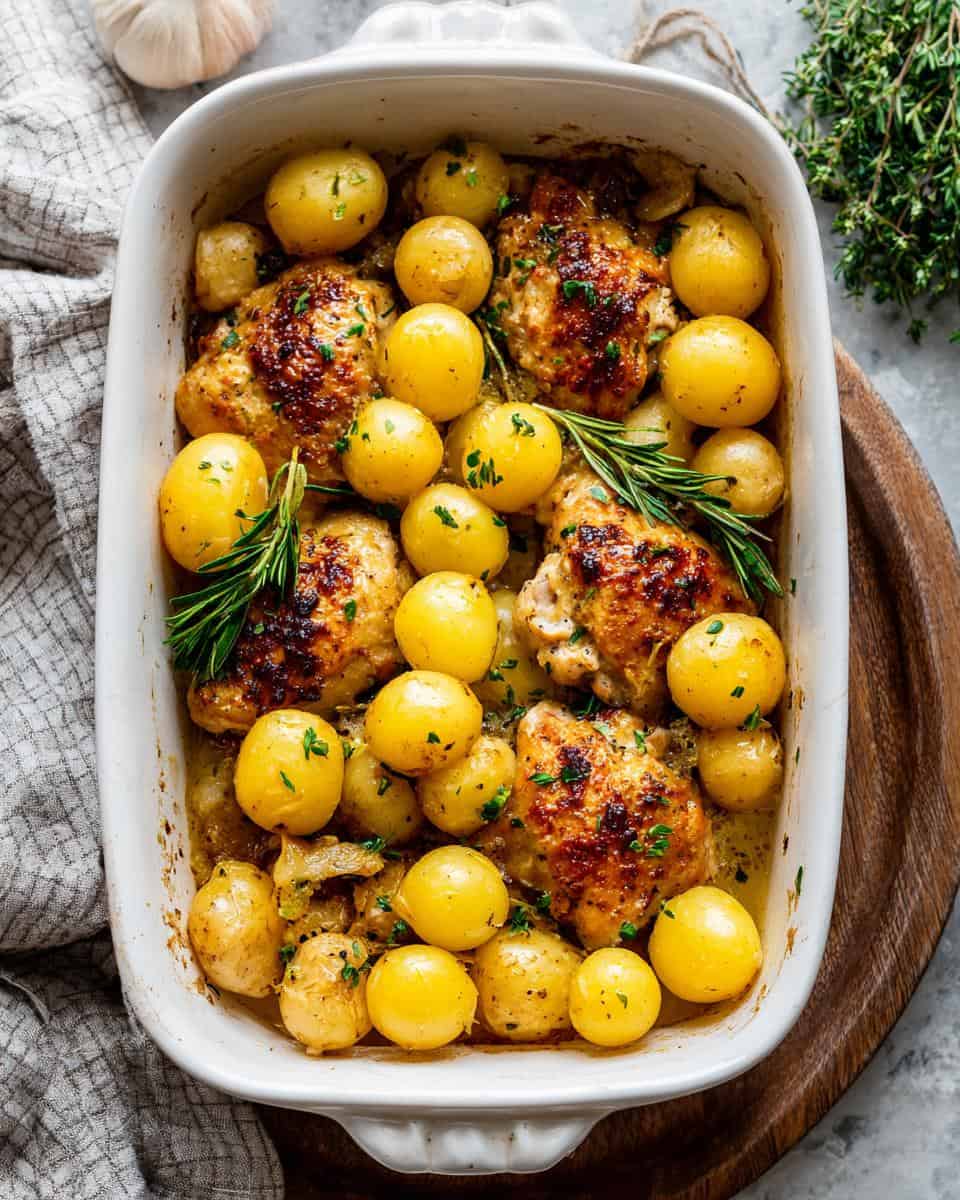 Garlic Parmesan Crockpot Chicken and Potatoes - detail 3