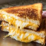 Gourmet grilled cheese sandwich recipe with multiple cheeses