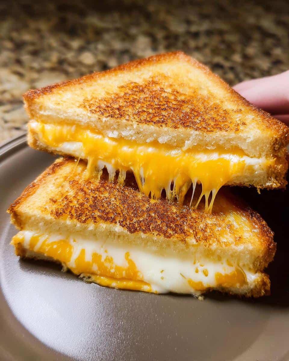 Gourmet grilled cheese sandwich recipe with multiple cheeses - detail 2