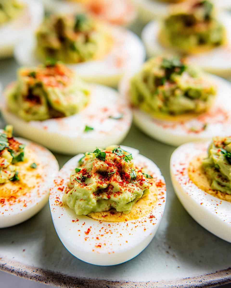 Guacamole Deviled Eggs - detail 3
