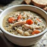 Lightened Up Slow Cooker Chicken Wild Rice Soup