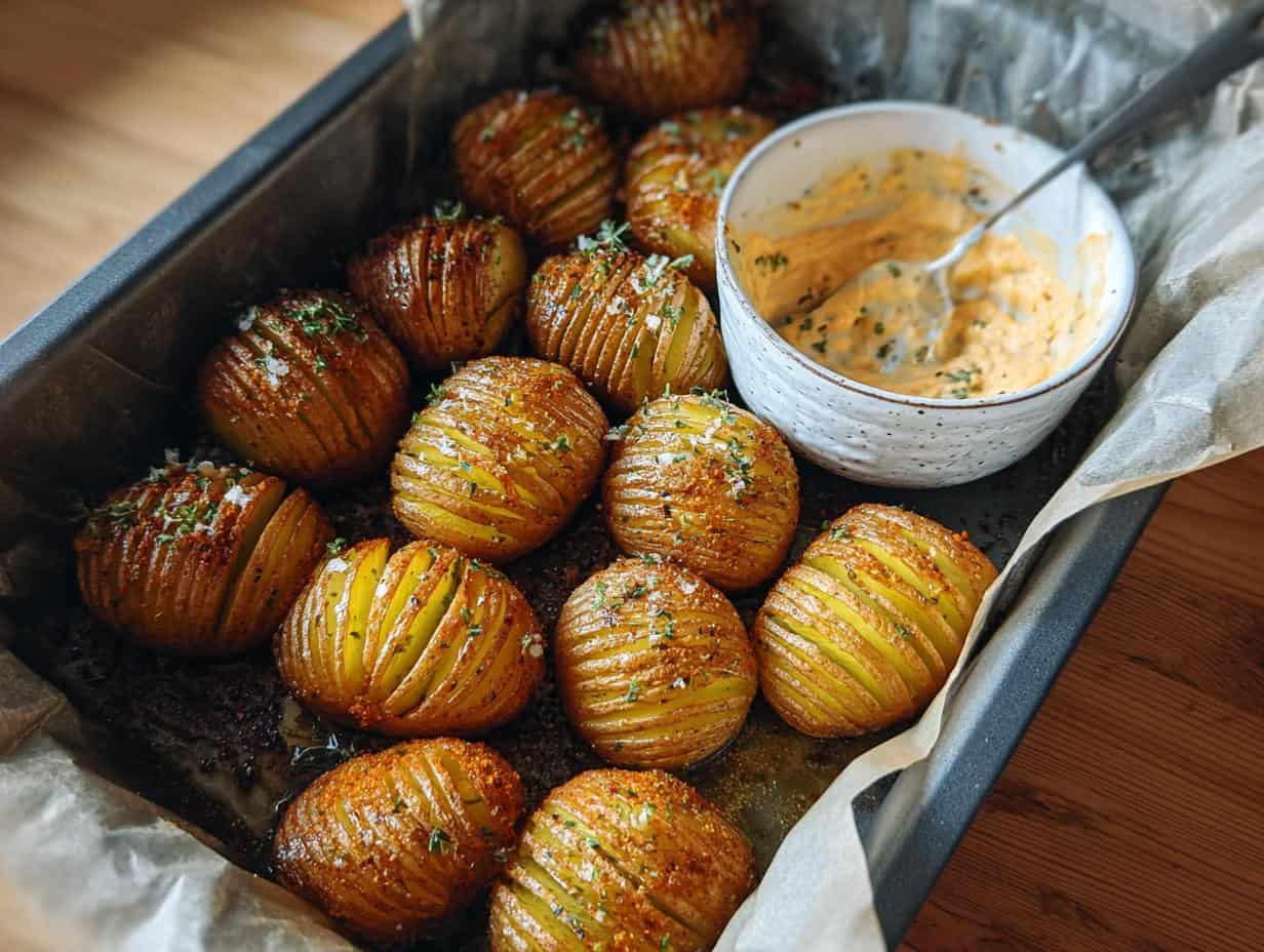 Wicked Oven Baked Mini Hasselback Potatoes in 50 Minutes