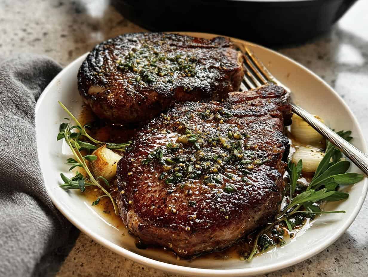Flawless RIBEYE STEAK PAN SEARED in Under 20 Minutes
