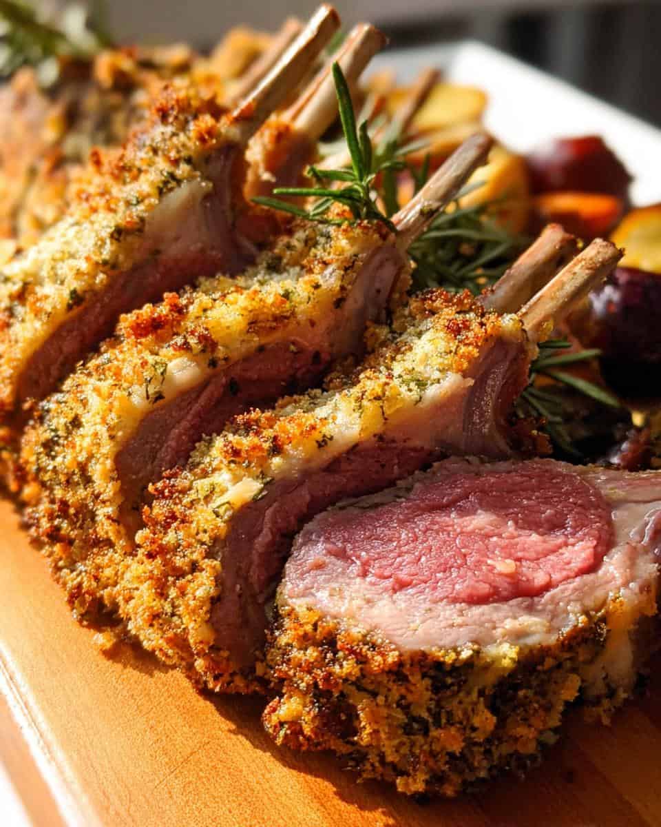 Rosemary Crumbed Rack of Lamb - detail 2