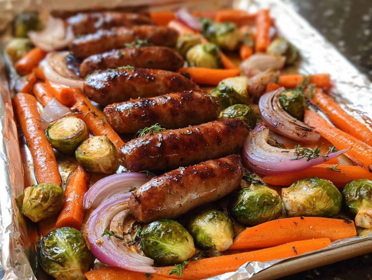 Fail-Proof Sheet Pan Sausage and Veggies in Under 60