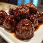 Slow Cooker Apple Butter Meatballs