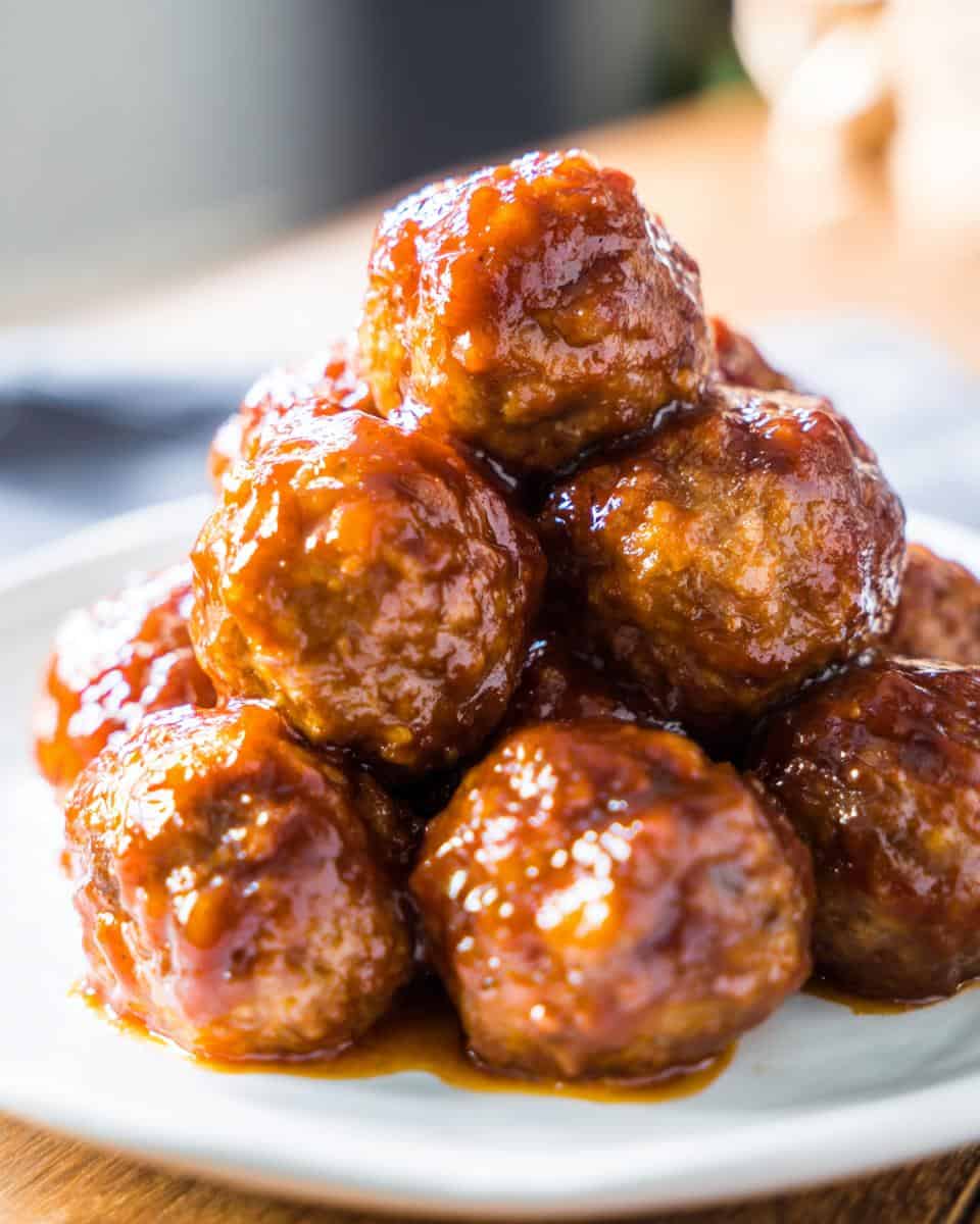 Slow Cooker Apple Butter Meatballs - detail 3