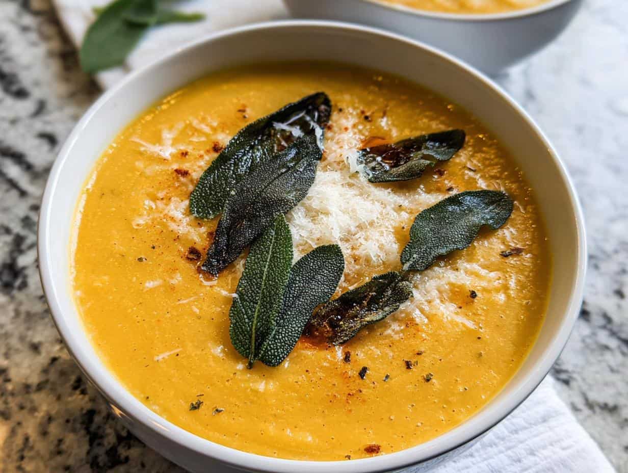 Devastatingly Delicious 3 Ingredient Acorn Squash Soup