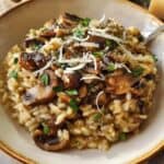 Authentic Creamy Mushroom Risotto