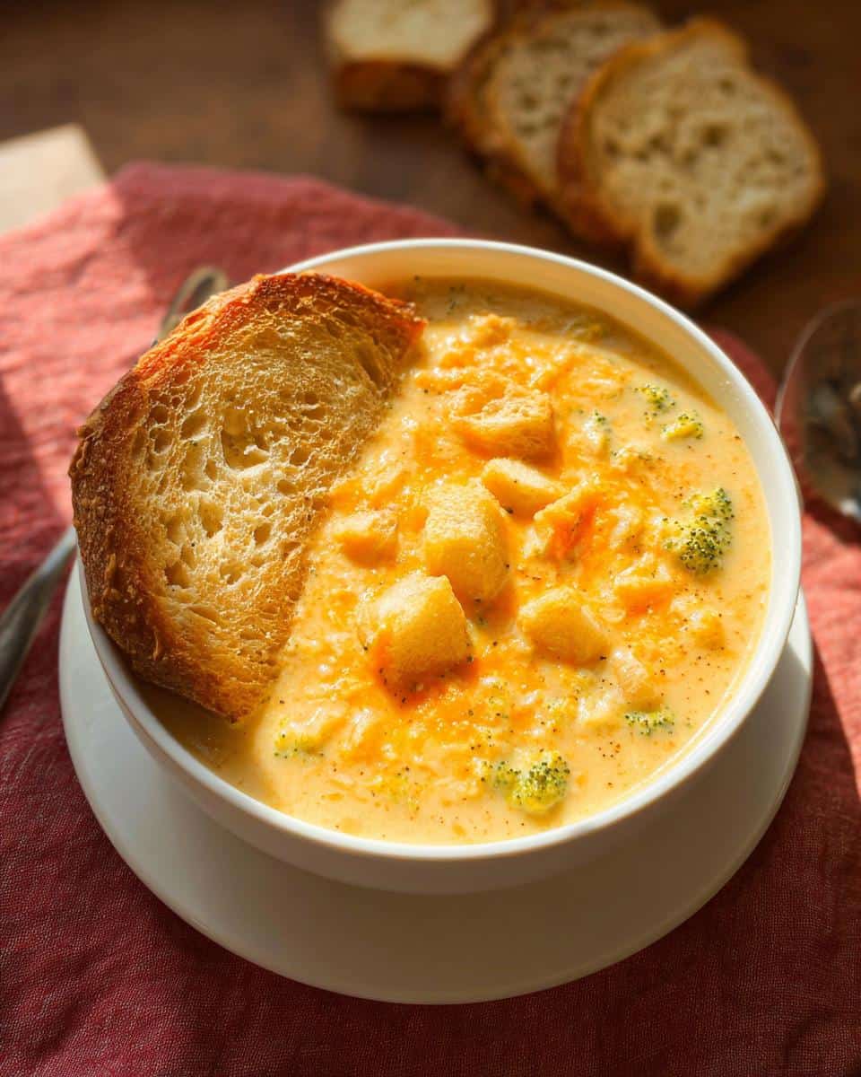 Cheddar Broccoli Potato Soup - detail 3