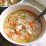 Chicken Lemon Rice Soup
