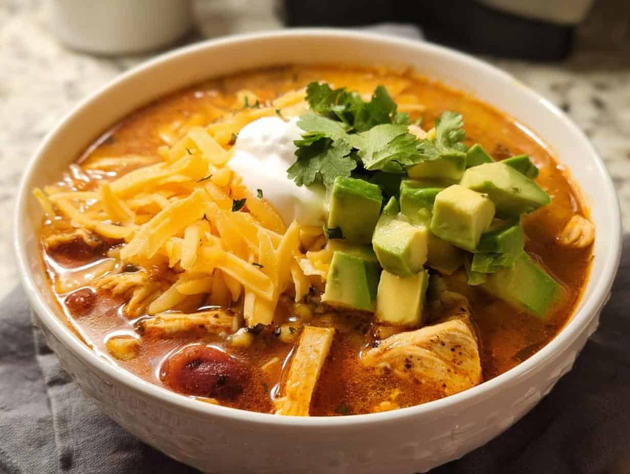 Unbelievably Creamy Chicken Tortilla Soup in 40 Minutes