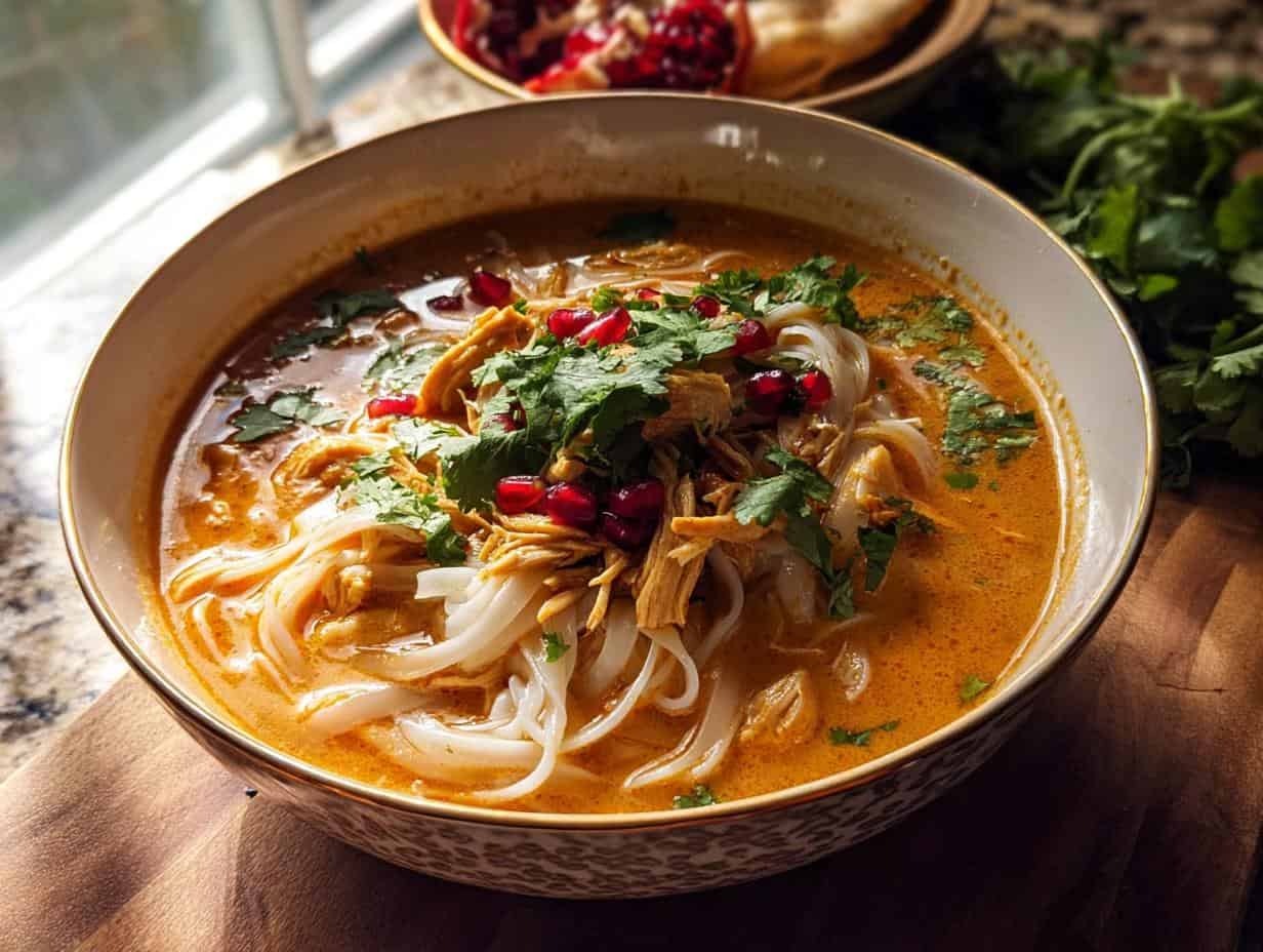 Devastating Creamy Thai Red Curry Chicken Noodle Soup