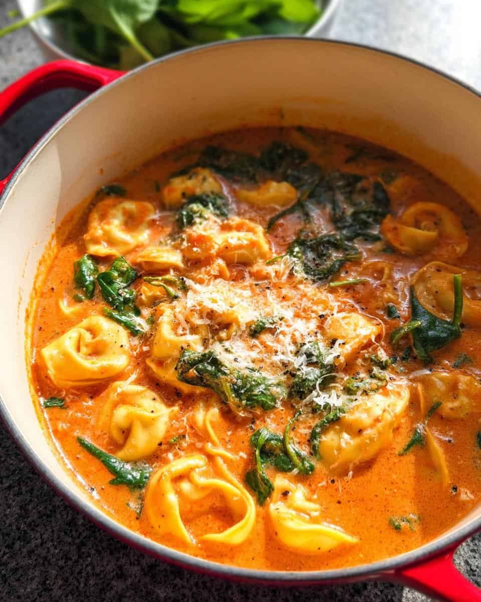 Creamy Tomato Tortellini Soup - detail 3