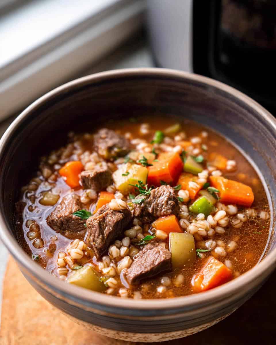 Crockpot Beef Barley Soup - detail 3