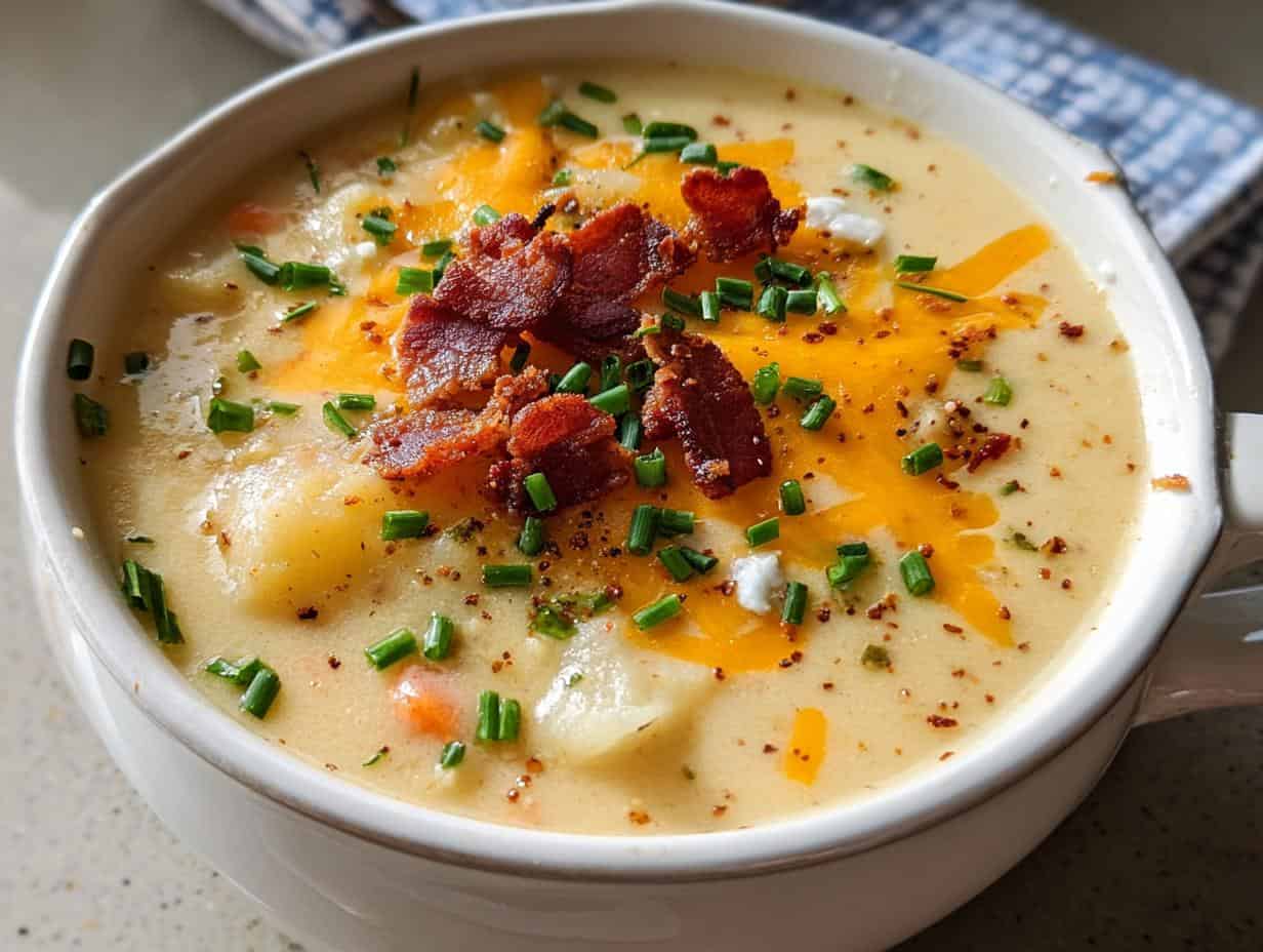 Comforting Crockpot Potato Soup in Just 1 Pot