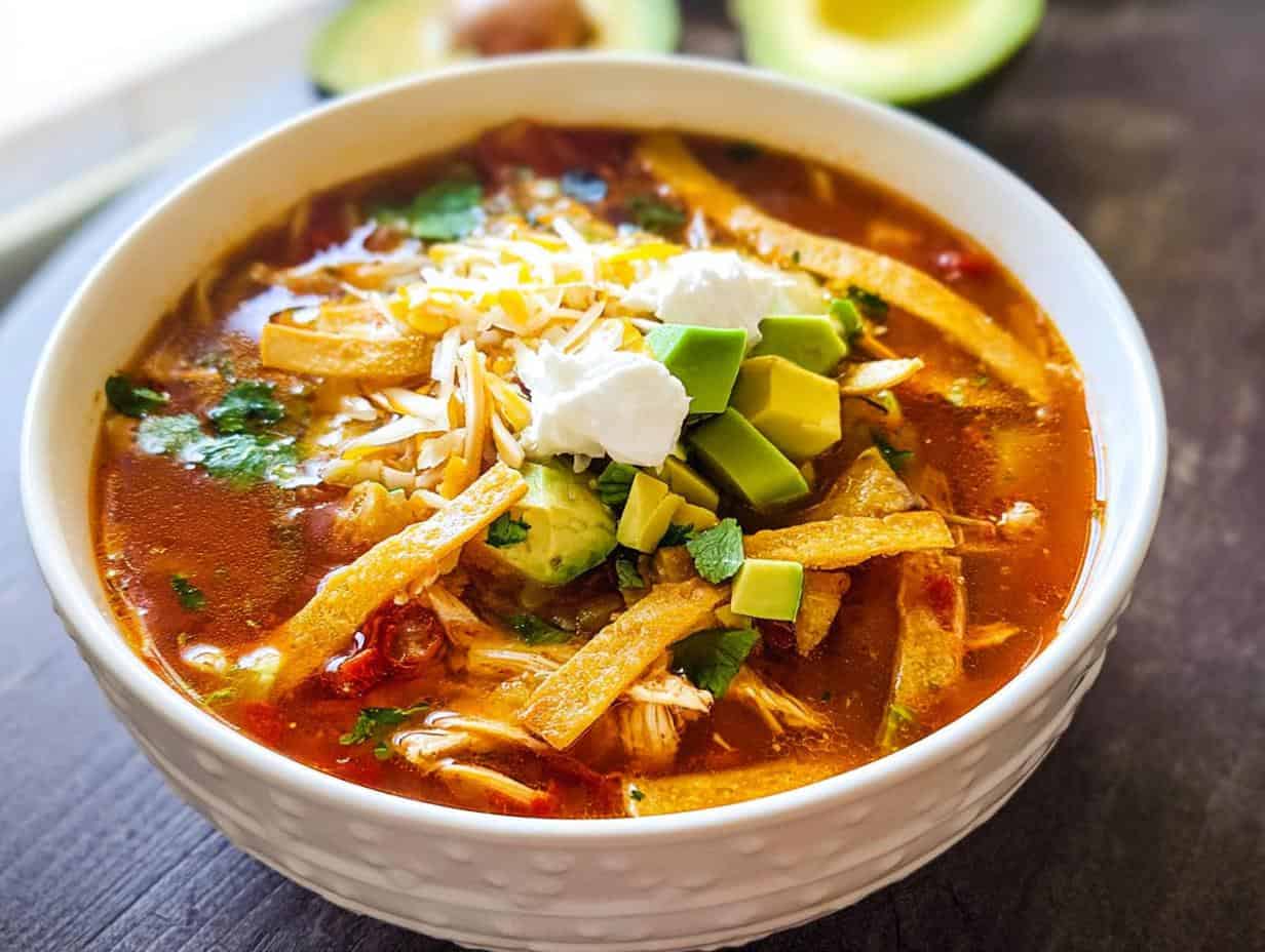 Easy 30-Minute Homemade Chicken Tortilla Soup: Divine