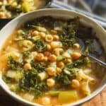 Easy Escarole Soup Recipe with Chickpeas and Ditalini Pasta