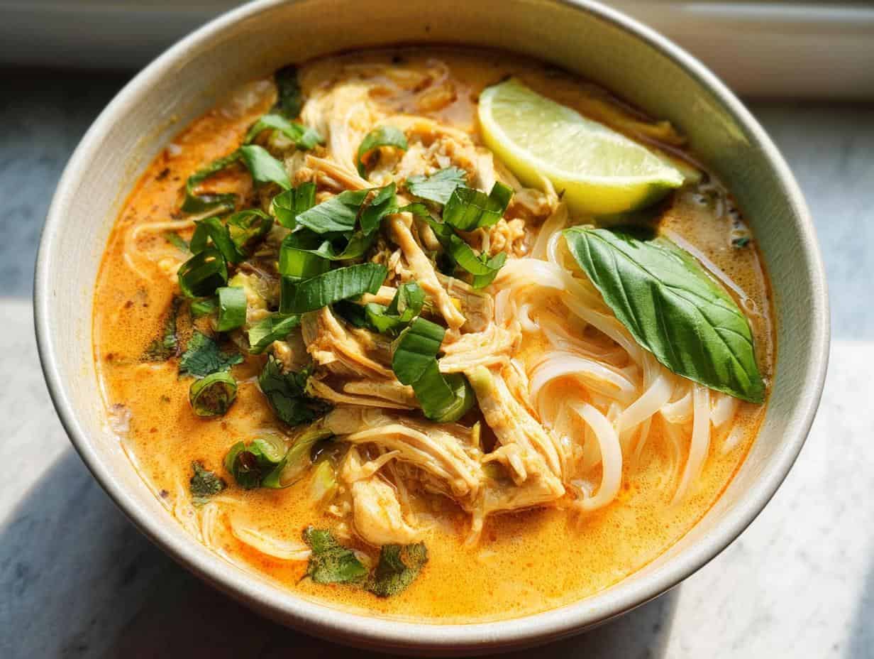 Devour Easy Thai Chicken Curry Soup in Only 20 Minutes