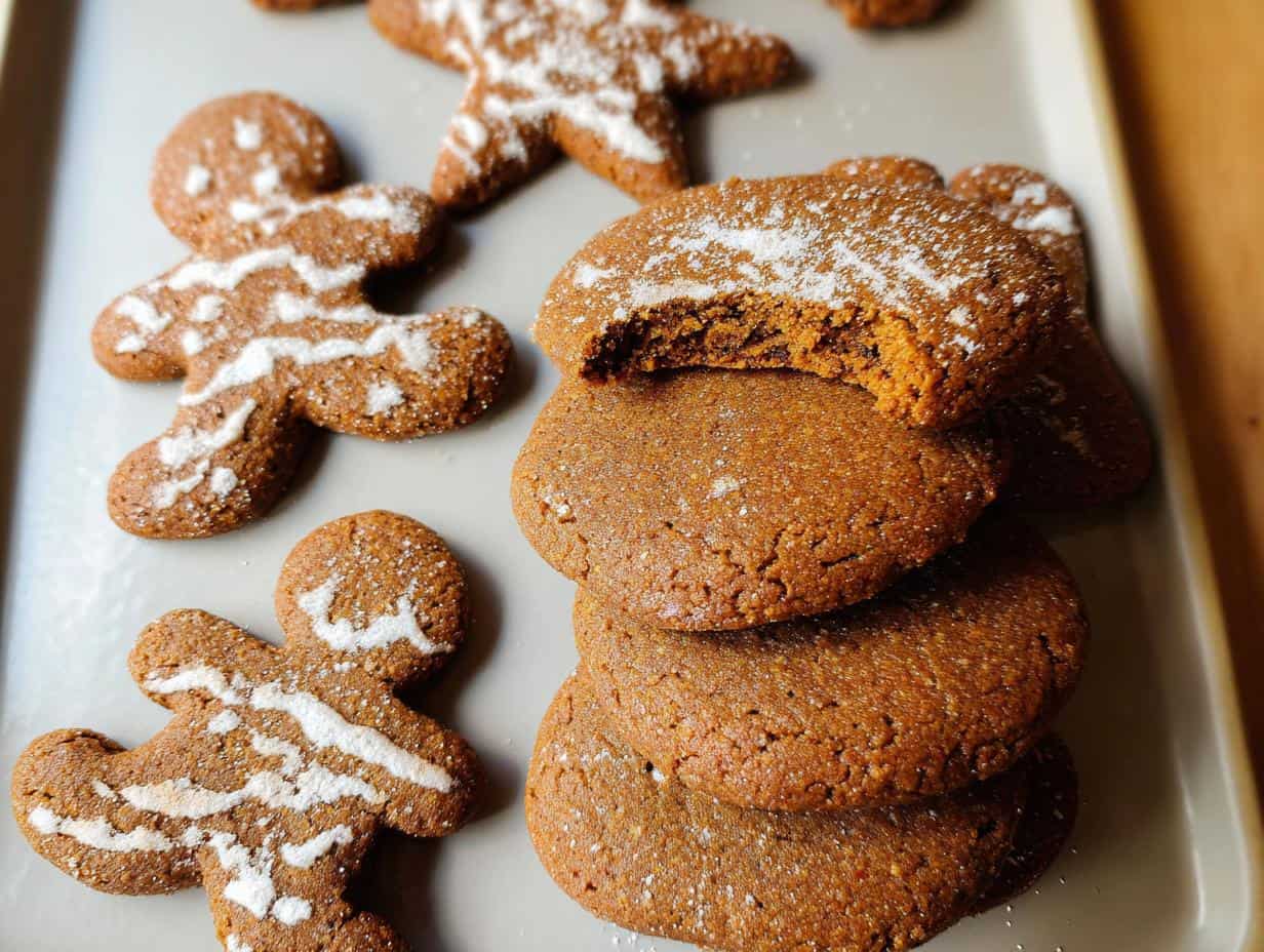 Healthier Whole Wheat Gingerbread Cookies Recipe: 1 Sin Gone