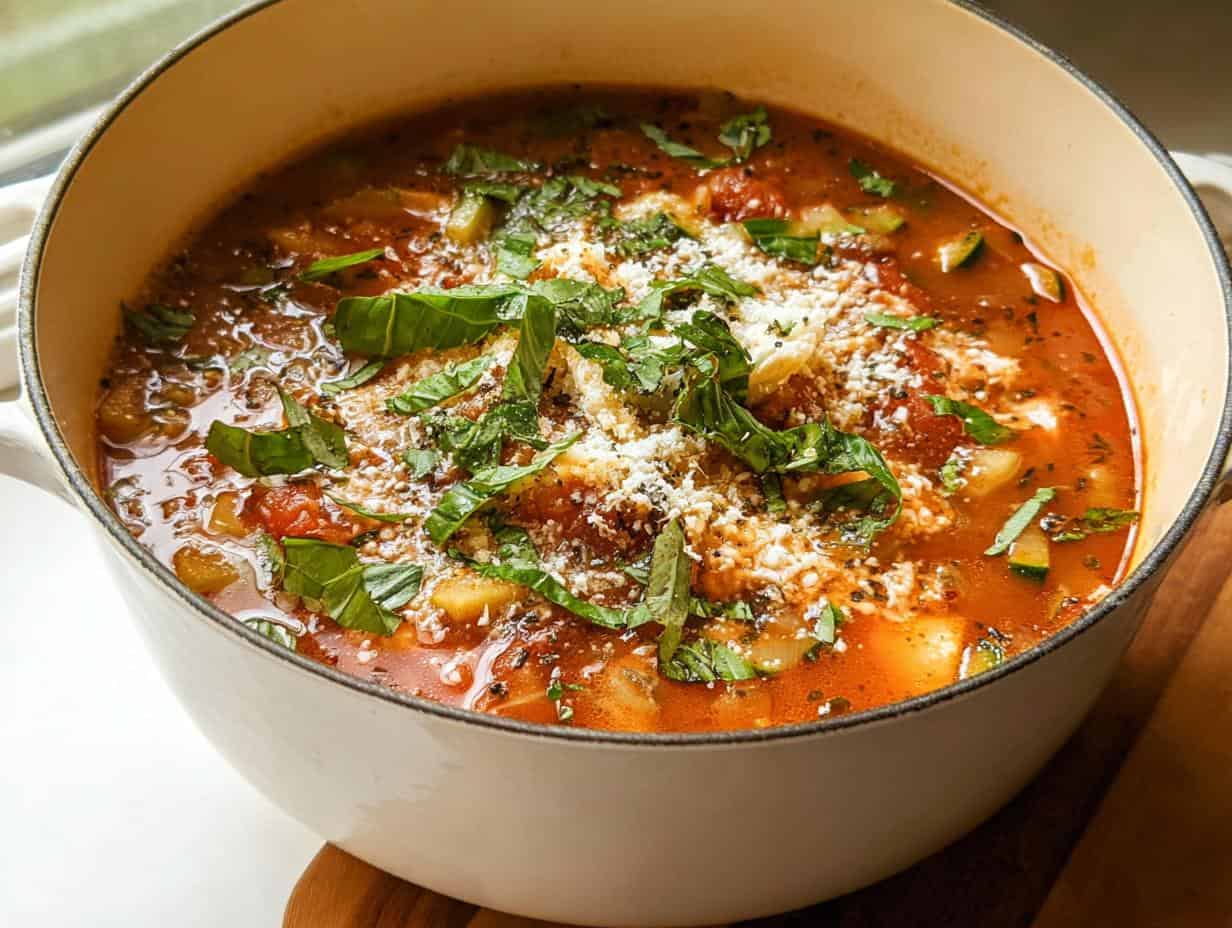 Disgustingly Easy Italian Zucchini Soup in 20 Minutes