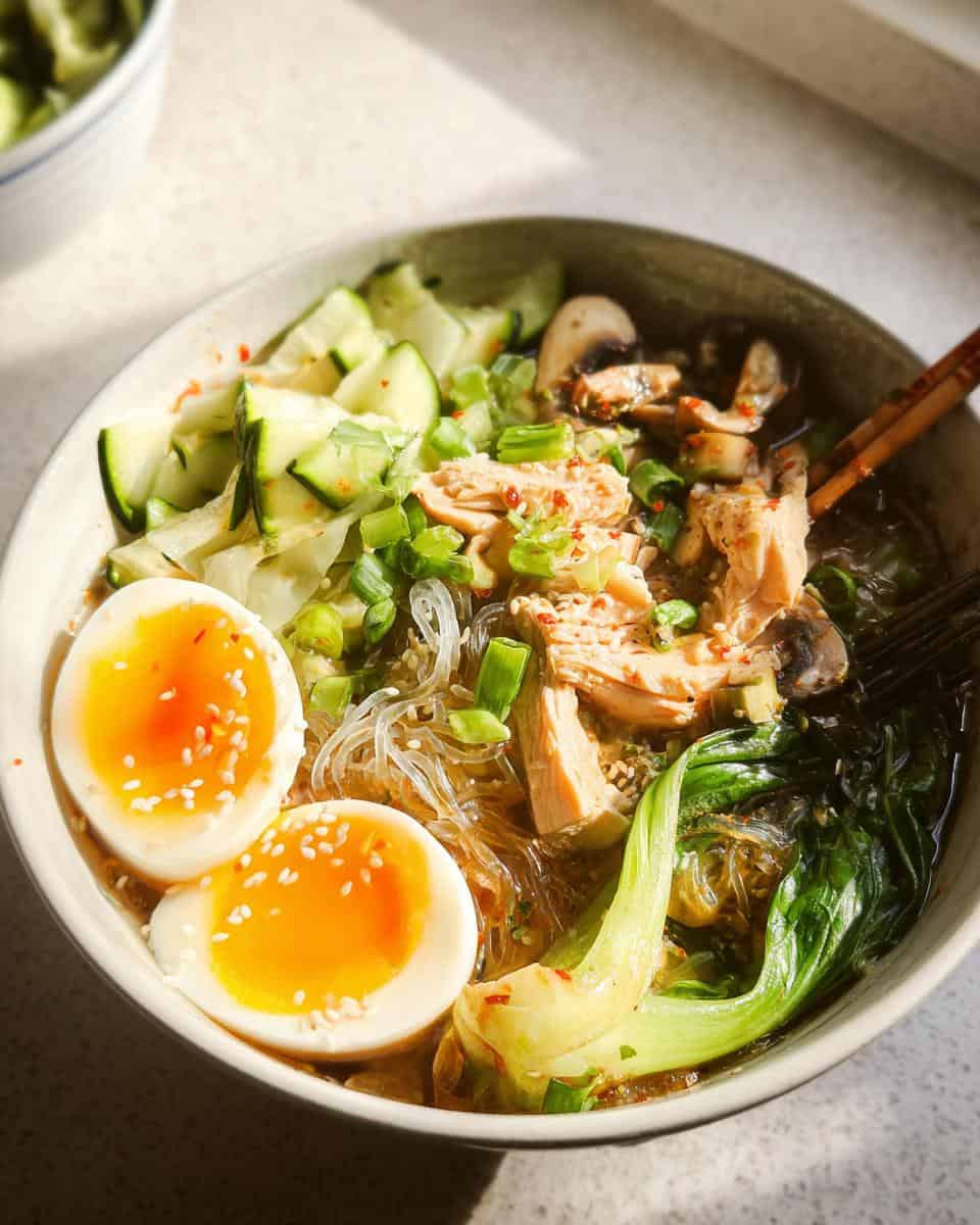 Keto Ramen Noodle Soup - detail 3