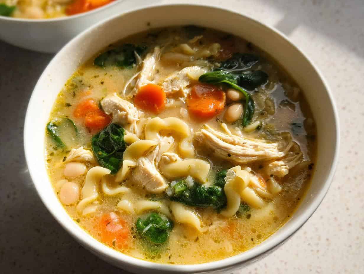 Bad Day? Lemon Chicken White Bean Soup Fixes it in 35