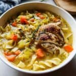 Mega Cozy, Slow Roasted Whole Chicken Soup