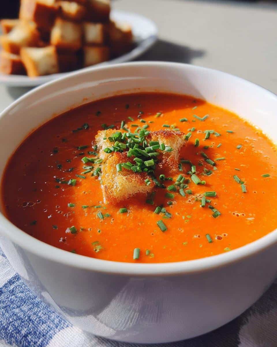 Roasted Red Pepper Gouda Soup - detail 1