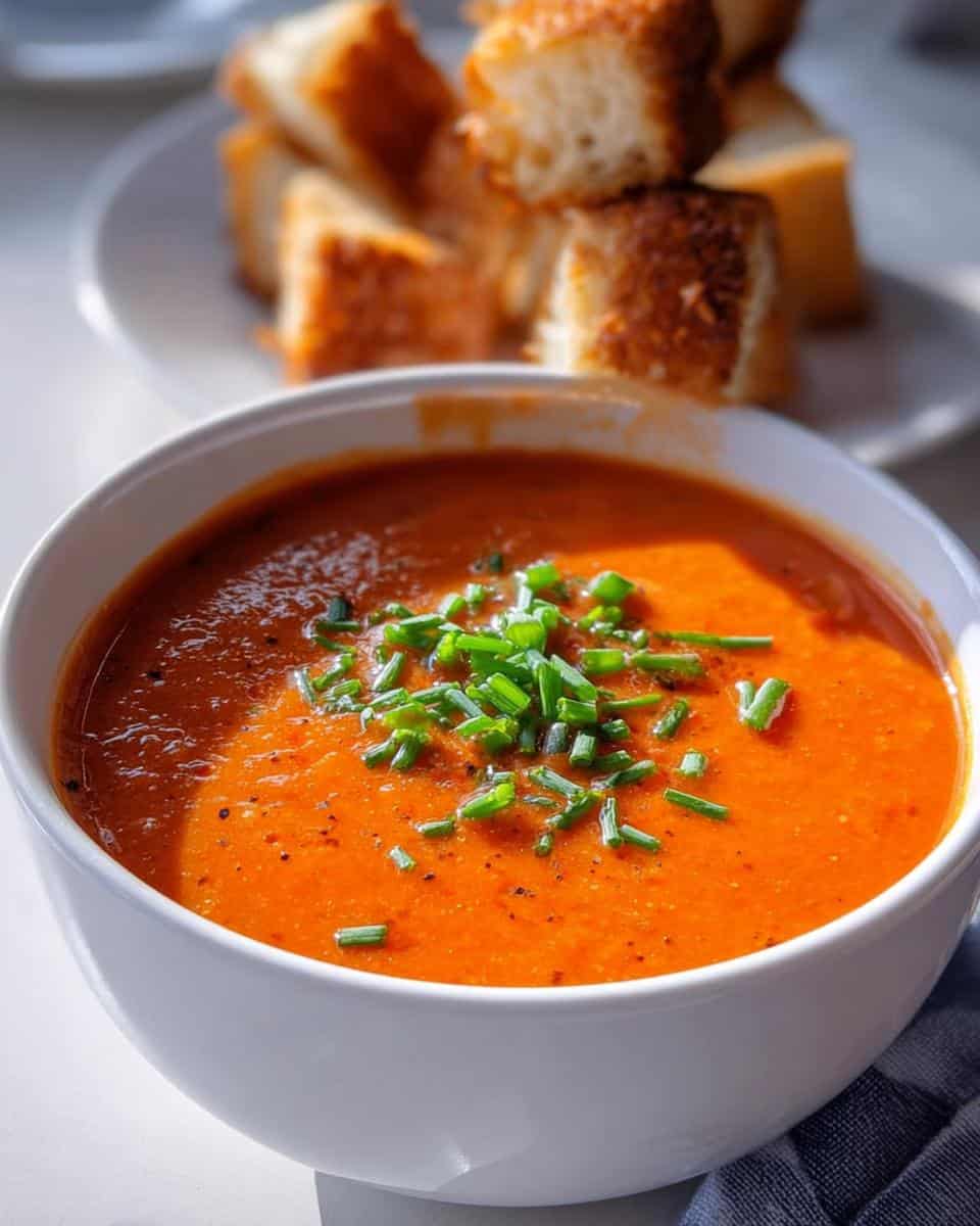 Roasted Red Pepper Gouda Soup - detail 2