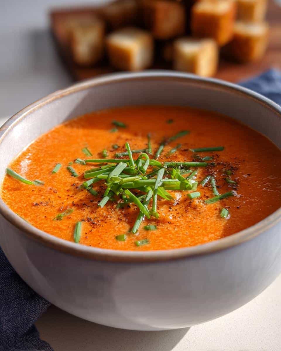 Roasted Red Pepper Gouda Soup - detail 3