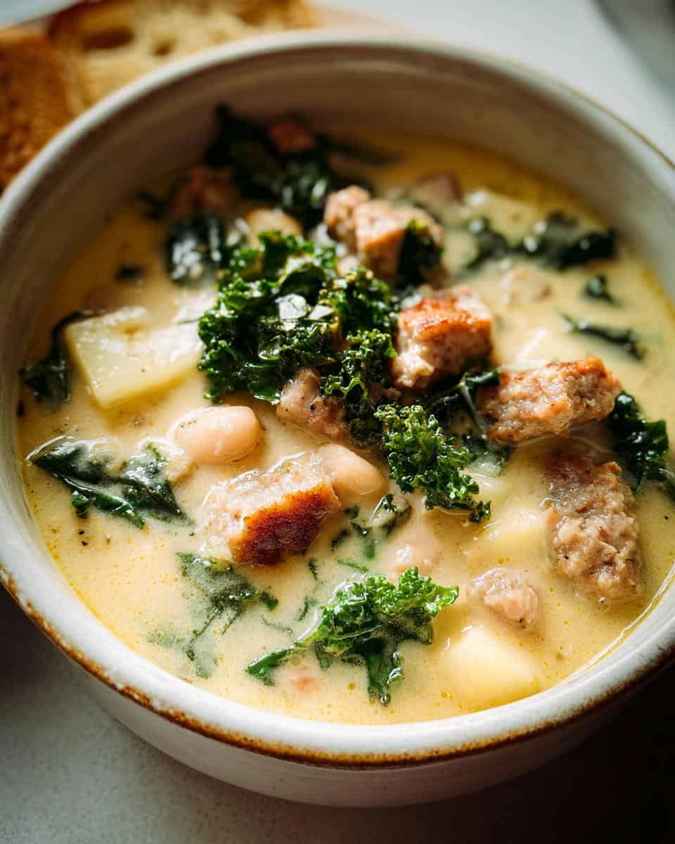 Sausage, Kale, and White Bean Soup - detail 1