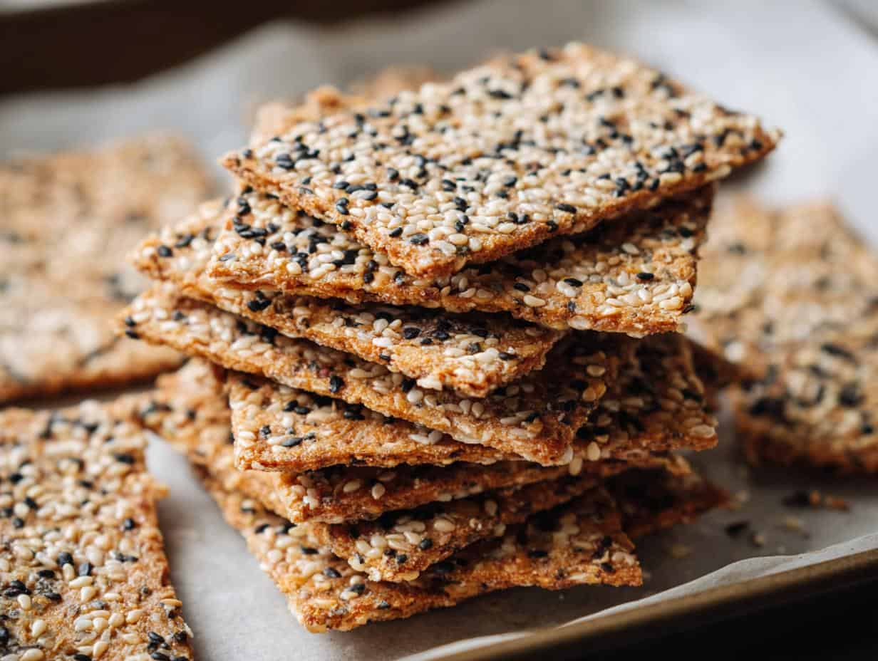 Easy Sesame Crackers: 7 Ingredients, Zero Guilt
