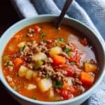 Slow Cooker Hamburger Soup