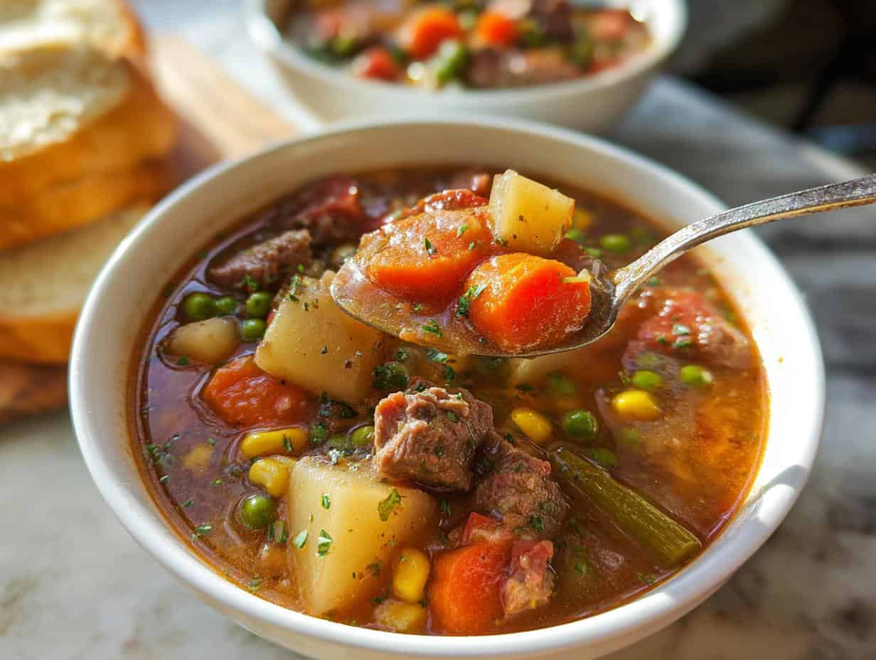 Wicked Vegetable Beef Soup: Simmer 1 Pot for 4 Meals