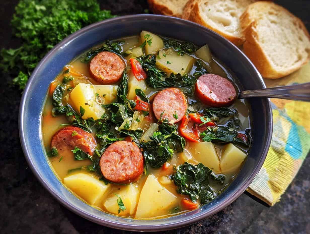 Devastatingly Delicious Portuguese Kale Soup in 45
