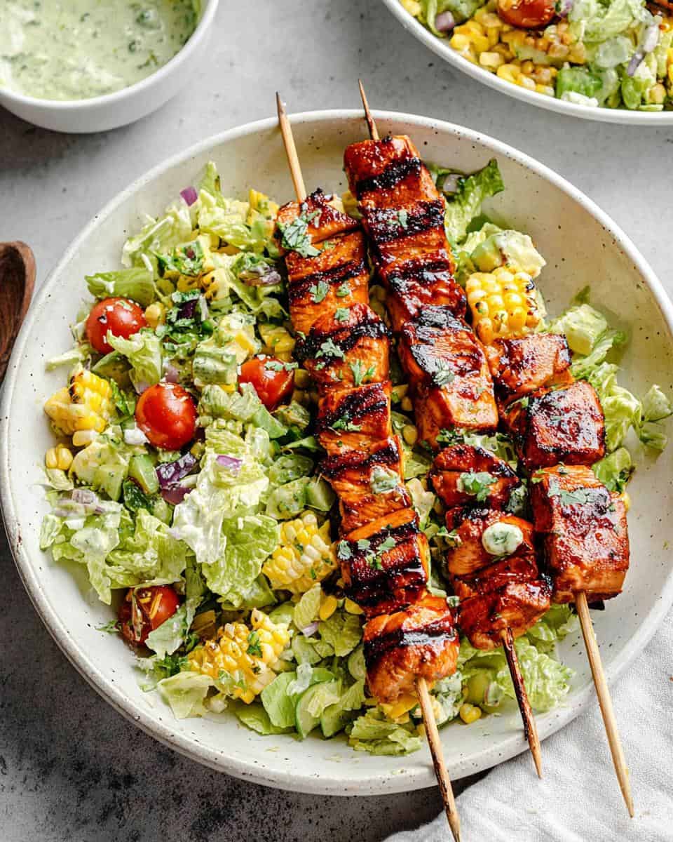 BBQ CHICKEN SKEWER SALAD - detail 3